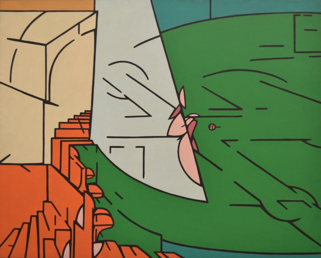 Valerio Adami, spettacolo all'aperto, 1967